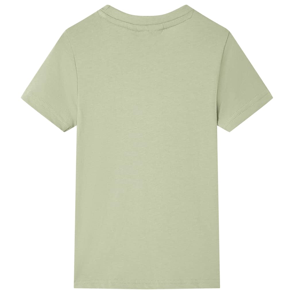 Kids' T-shirt with Short Sleeves Light Khaki 104