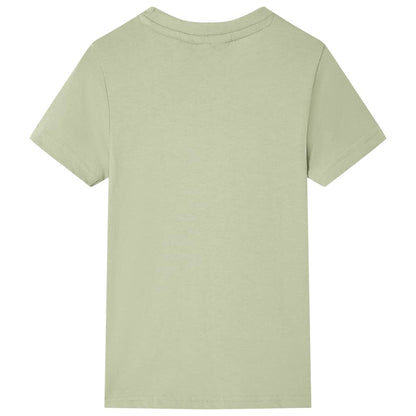 Kids' T-shirt with Short Sleeves Light Khaki 116