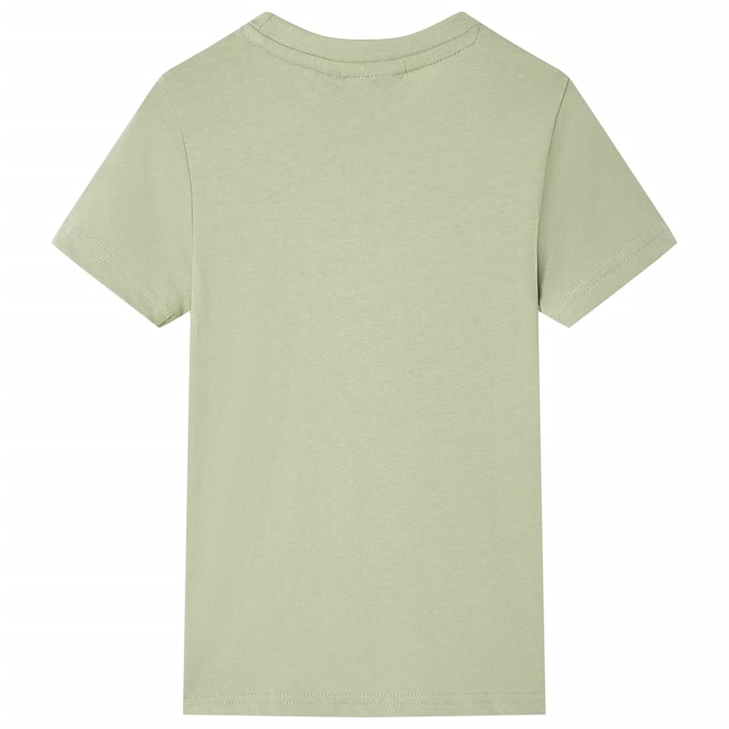 Kids' T-shirt with Short Sleeves Light Khaki 128