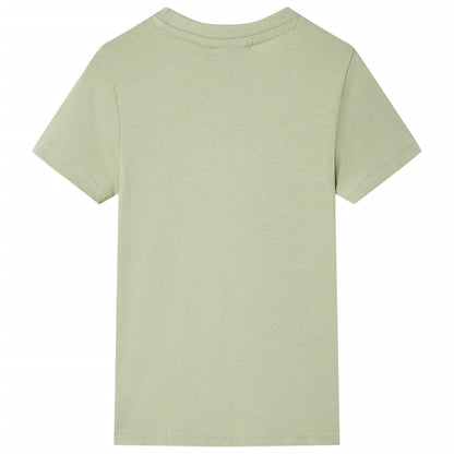 Kids' T-shirt with Short Sleeves Light Khaki 128