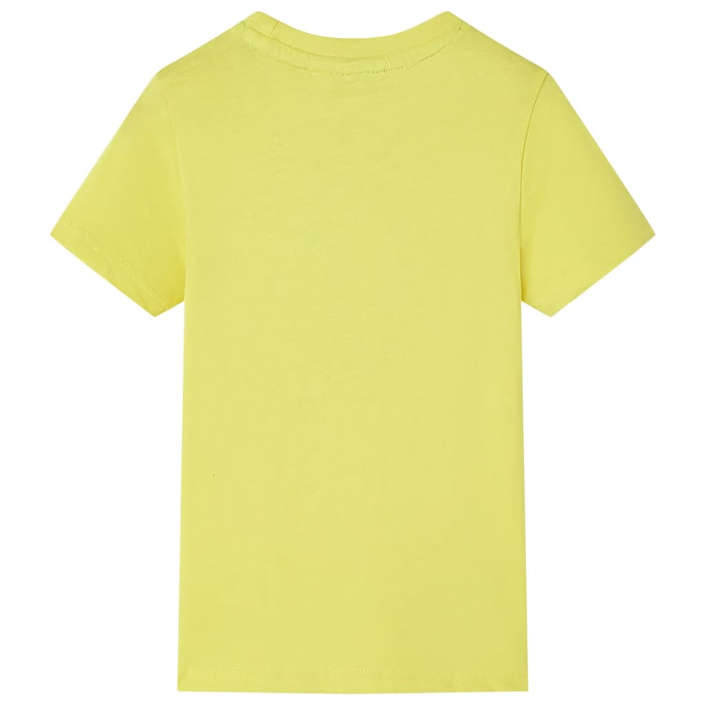 Kids' T-shirt with Short Sleeves Yellow 92