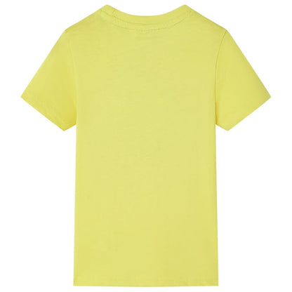 Kids' T-shirt with Short Sleeves Yellow 92