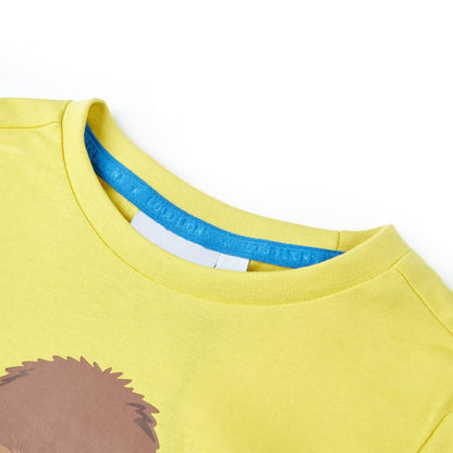 Kids' T-shirt with Short Sleeves Yellow 104