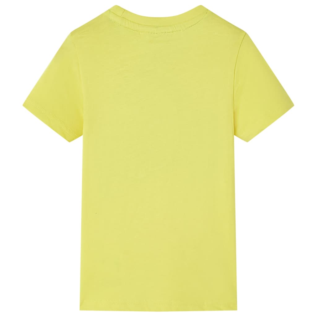 Kids' T-shirt with Short Sleeves Yellow 128