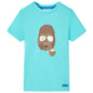 Kids' T-shirt with Short Sleeves Aqua 116