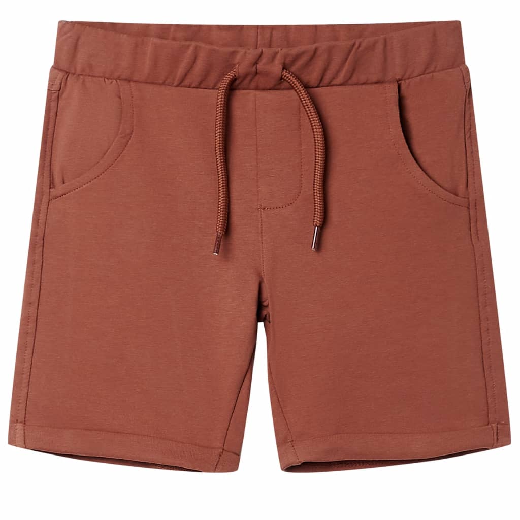 Kids' Shorts with Drawstring Brown 92