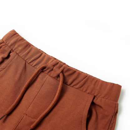 Kids' Shorts with Drawstring Brown 92