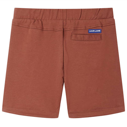 Kids' Shorts with Drawstring Brown 104