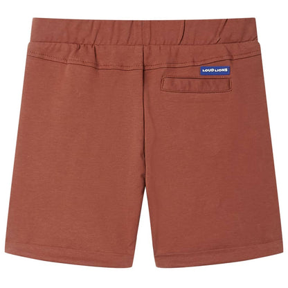 Kids' Shorts with Drawstring Brown 140