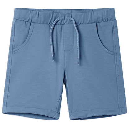 Kids' Shorts with Drawstring Dark Blue 128