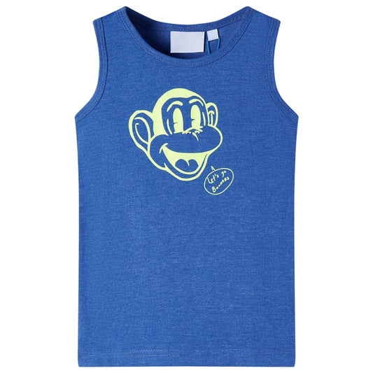 Kids' Tank Top Blue Melange 92