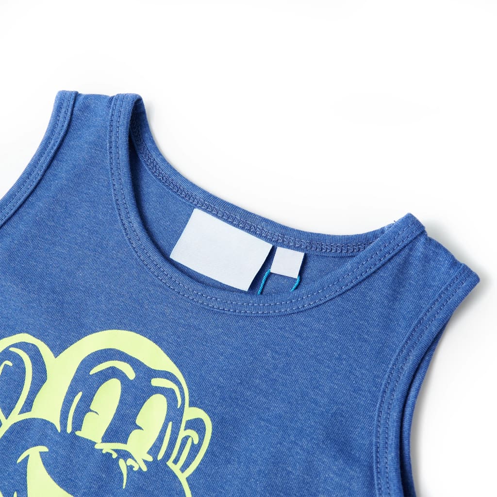 Kids' Tank Top Blue Melange 92