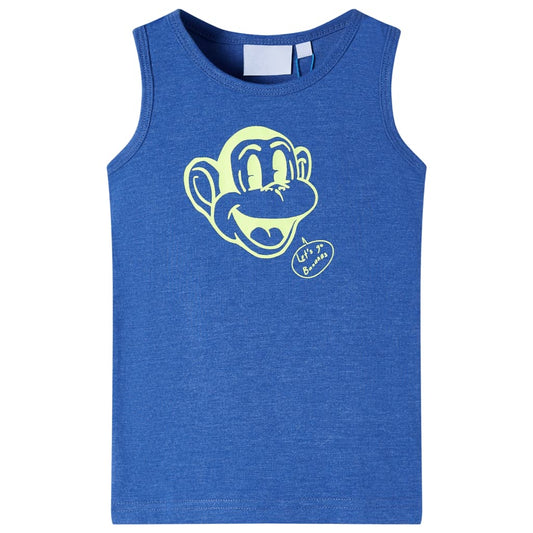 Kids' Tank Top Blue Melange 104