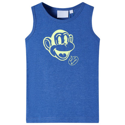 Kids' Tank Top Blue Melange 140