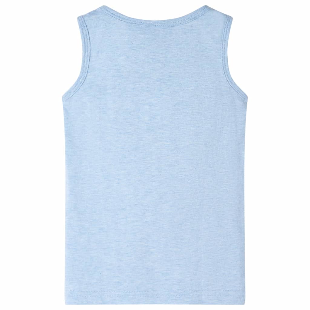 Kids' Tank Top Soft Blue Melange 92