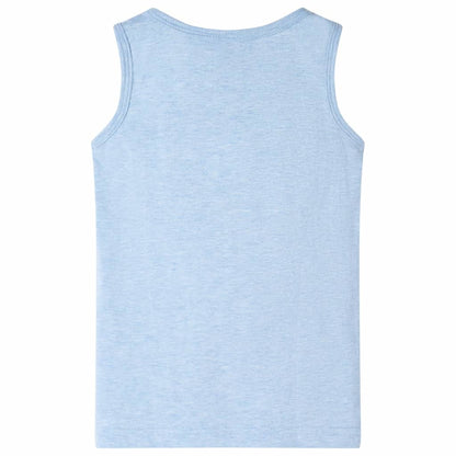 Kids' Tank Top Soft Blue Melange 92