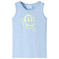 Kids' Tank Top Soft Blue Melange 104