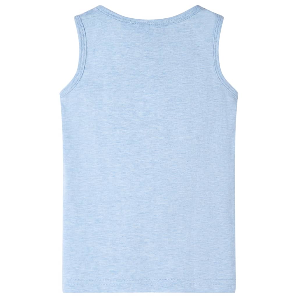 Kids' Tank Top Soft Blue Melange 128