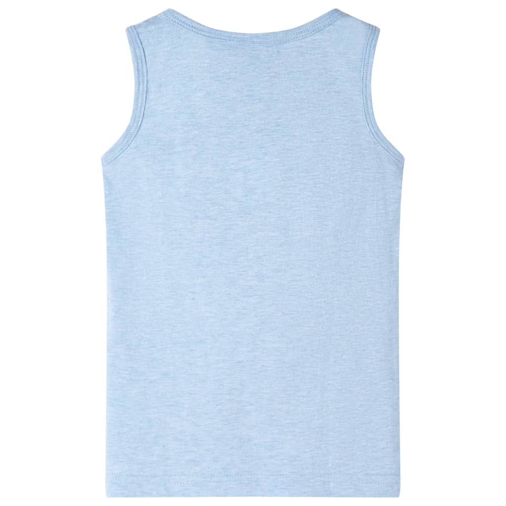 Kids' Tank Top Soft Blue Melange 140