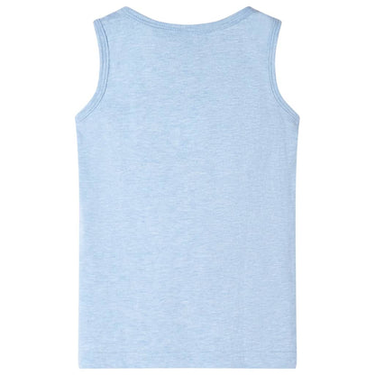 Kids' Tank Top Soft Blue Melange 140