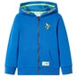 Kids' Hooded Sweatshirt with Zip Blue 116