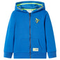 Kids' Hooded Sweatshirt with Zip Blue 128