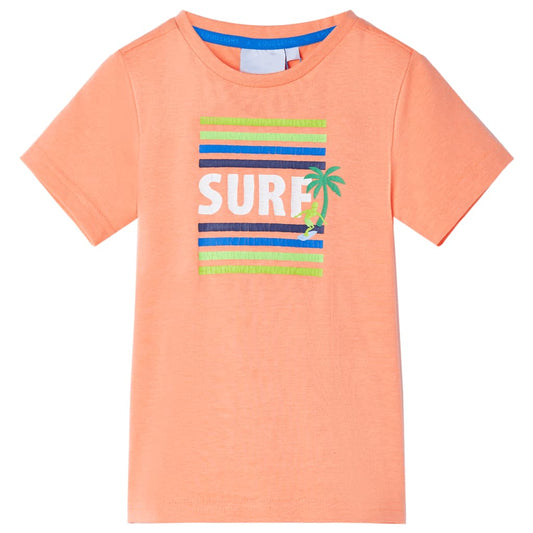 Kids' T-shirt Neon Orange 128