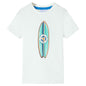 Kids' T-shirt with Short Sleeves Ecru 116