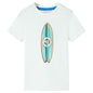 Kids' T-shirt with Short Sleeves Ecru 140