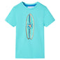 Kids' T-shirt with Short Sleeves Aqua 92