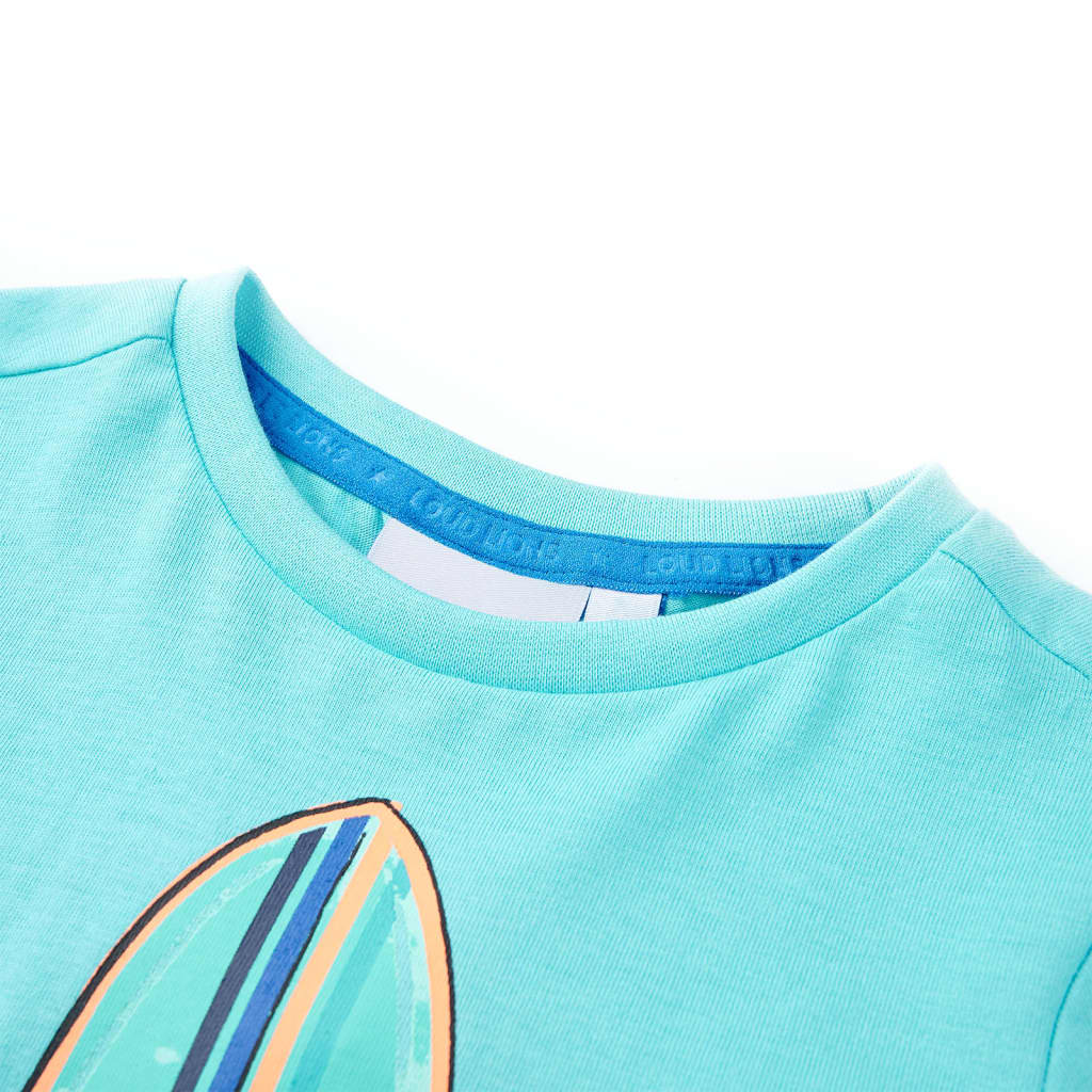 Kids' T-shirt with Short Sleeves Aqua 92