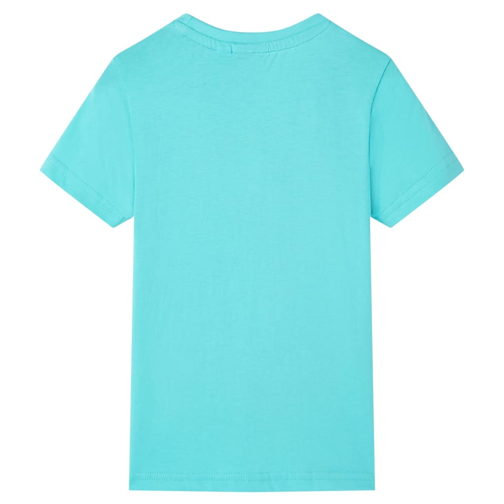 Kids' T-shirt with Short Sleeves Aqua 128