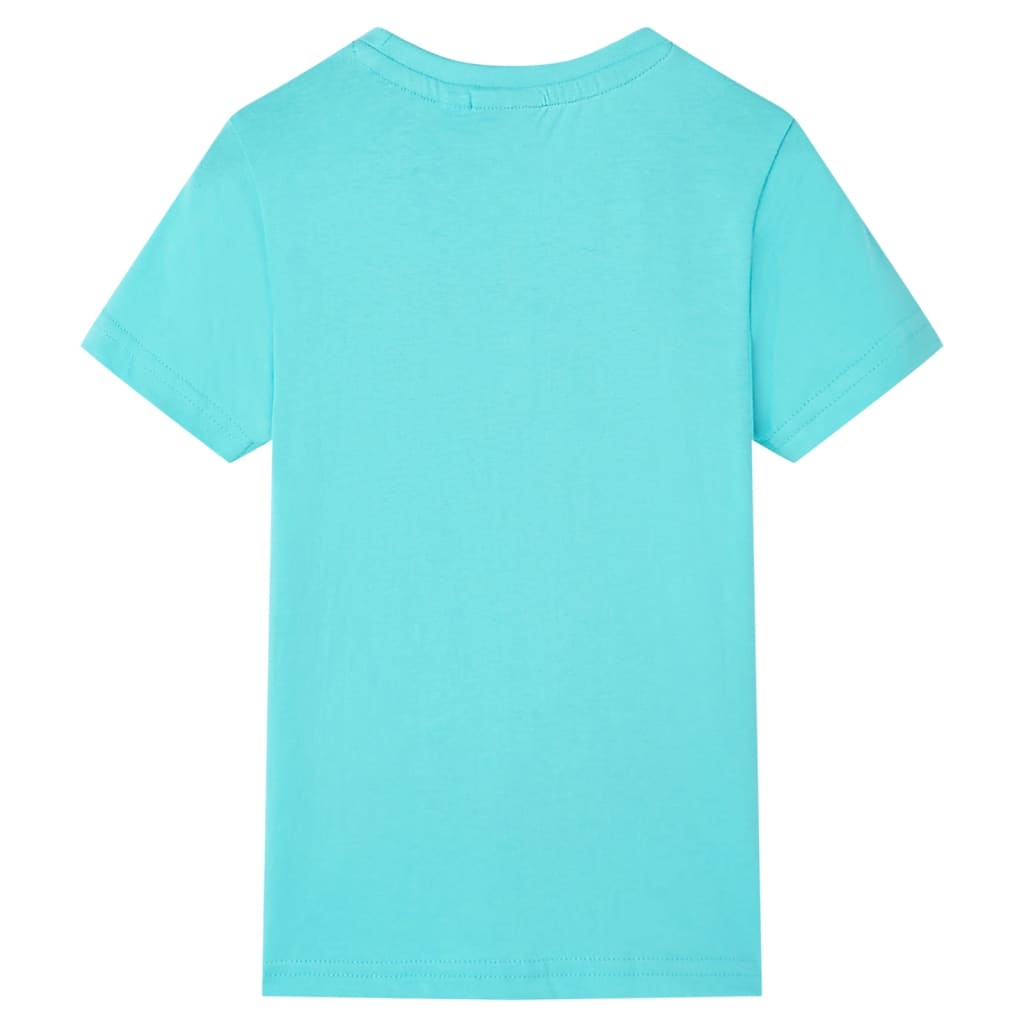 Kids' T-shirt with Short Sleeves Aqua 140