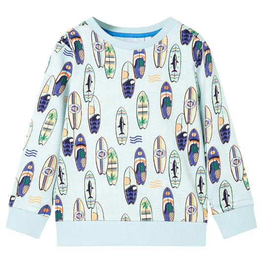 Kids' Sweatshirt Soft Blue Melange 92