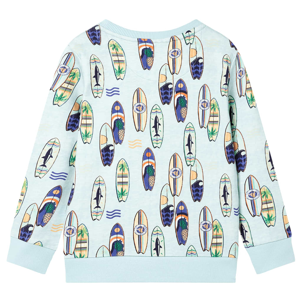 Kids' Sweatshirt Soft Blue Melange 92