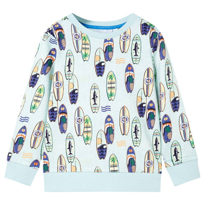 Kids' Sweatshirt Soft Blue Melange 128