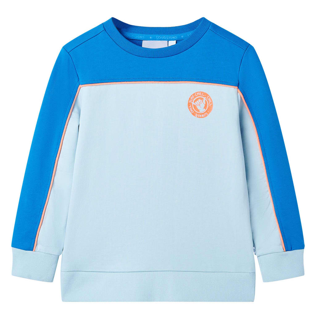 Kids' Sweatshirt Bright Blue and Light Blue 92