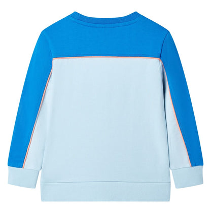 Kids' Sweatshirt Bright Blue and Light Blue 92