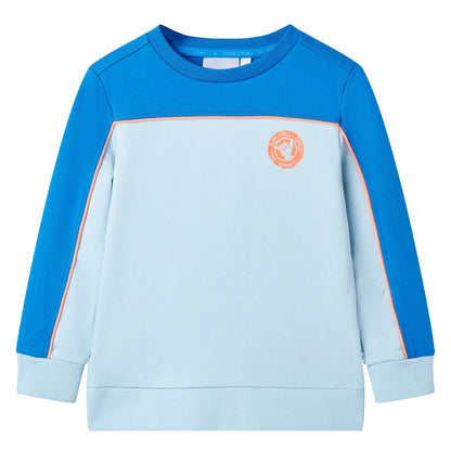 Kids' Sweatshirt Bright Blue and Light Blue 116