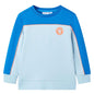 Kids' Sweatshirt Bright Blue and Light Blue 128