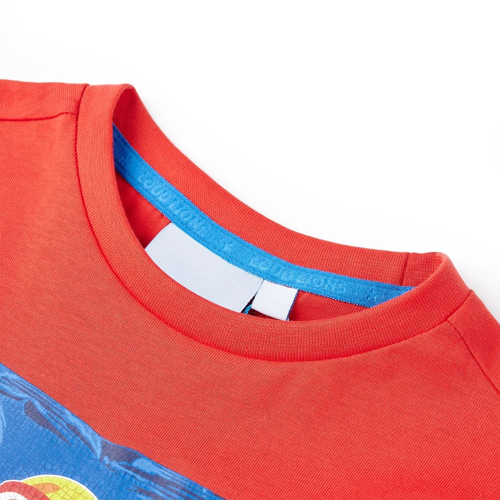 Kids' T-shirt with Short Sleeves Red 92