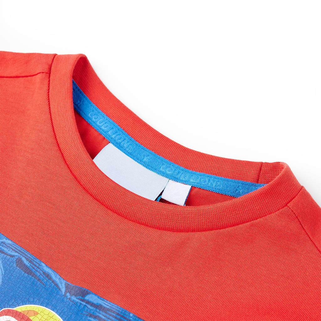 Kids' T-shirt with Short Sleeves Red 140