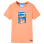 Kids' T-shirt with Short Sleeves Neon Orange 92