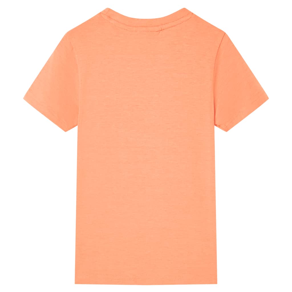 Kids' T-shirt with Short Sleeves Neon Orange 92