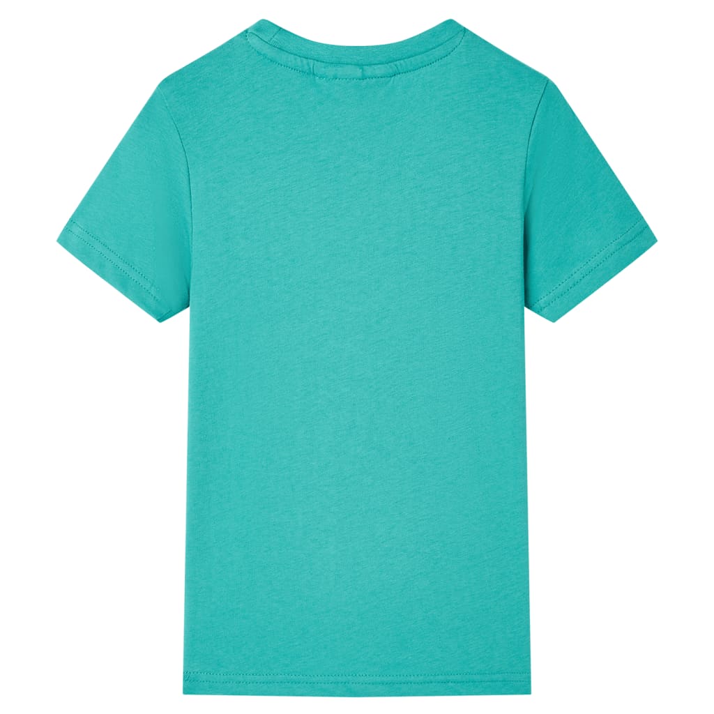 Kids' T-shirt with Short Sleeves Dark Mint 128