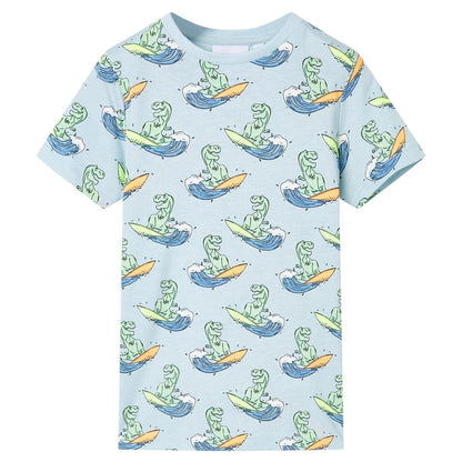 Kids' Pyjamas with Short Sleeves Light Blue 116