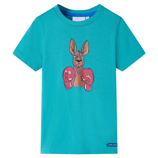 Kids' T-shirt with Short Sleeves Dark Mint 92