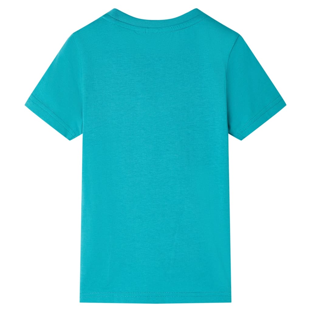 Kids' T-shirt with Short Sleeves Dark Mint 140