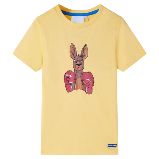 Kids' T-shirt with Short Sleeves Yellow 92