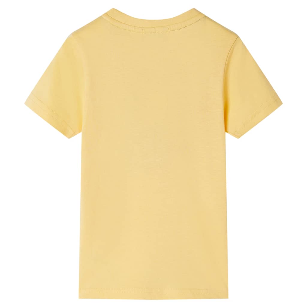 Kids' T-shirt with Short Sleeves Yellow 92